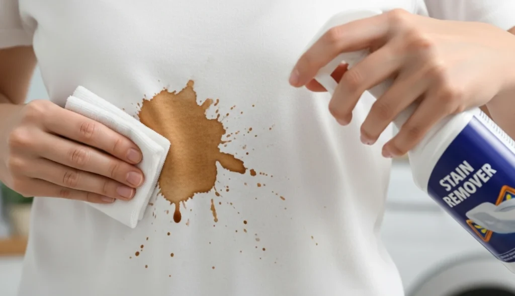 Como tirar manchas de caf da roupa com facilidade 4