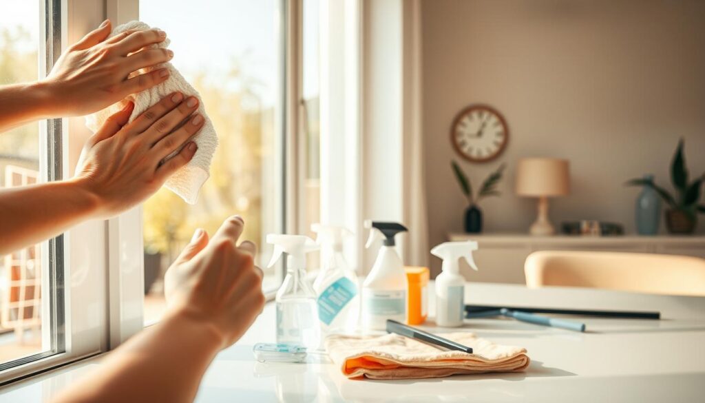 Técnicas para limpar vidros sem marcas